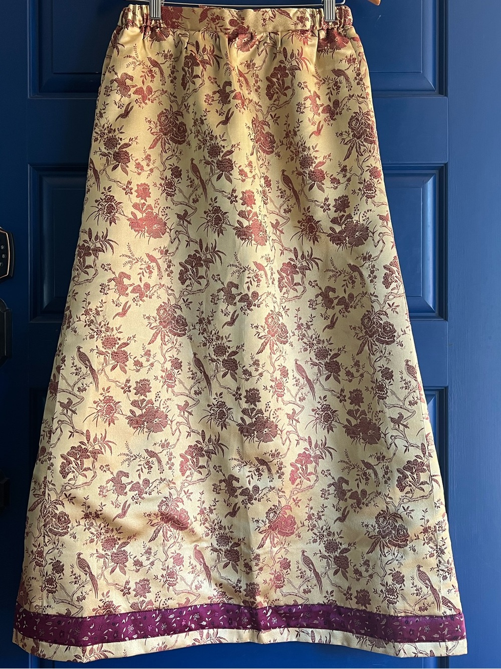 Rare Historical Han Feng Designed San Francisco Opera Custom Brocade Skirt Sz 28